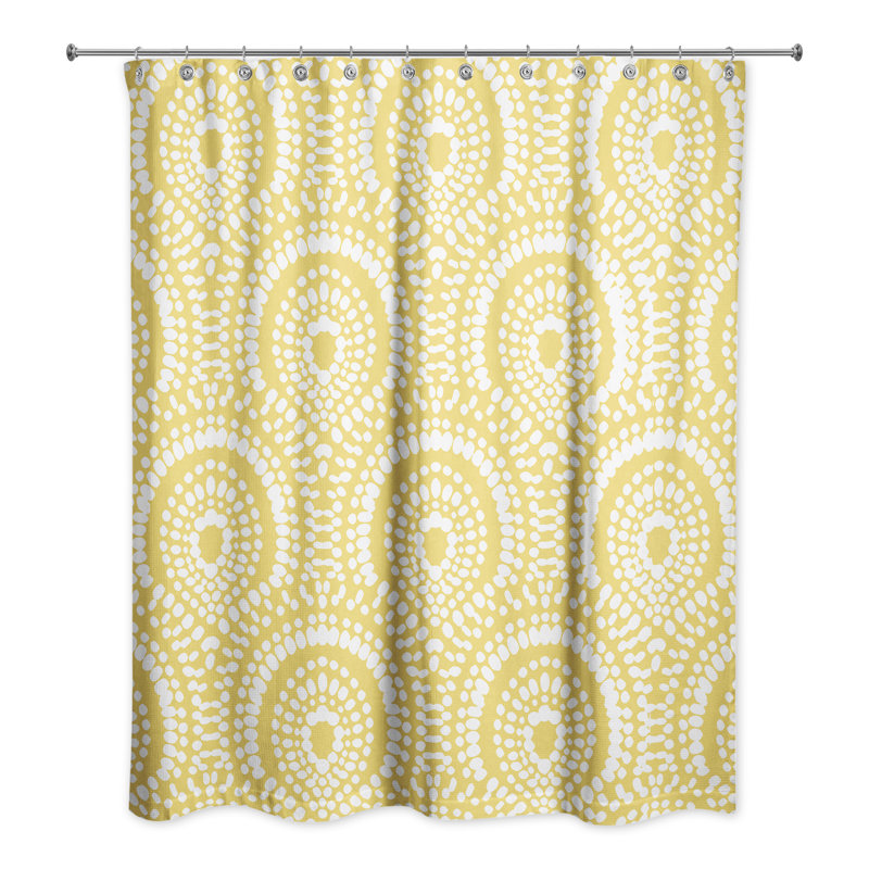 Rideau de douche Rubianas, Jaune