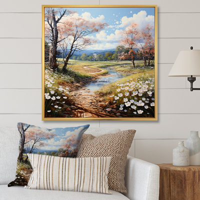 Dogwood Field Pointillism Collage II - impression