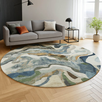 Premium Machine Washable Mayfield AMF2162 modern Rug