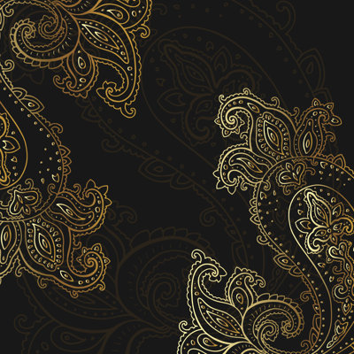 Paisley Background by Katyau - Wrapped Canvas Print