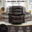 Fauteuil inclinable, pivotant et massant avec massage par vibration et fauteuil chauffant ergonomique-462881356