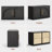 Adelle 2-Pack Modular End Tables With Arch Door & Soft-Close, Expandable Combination System
