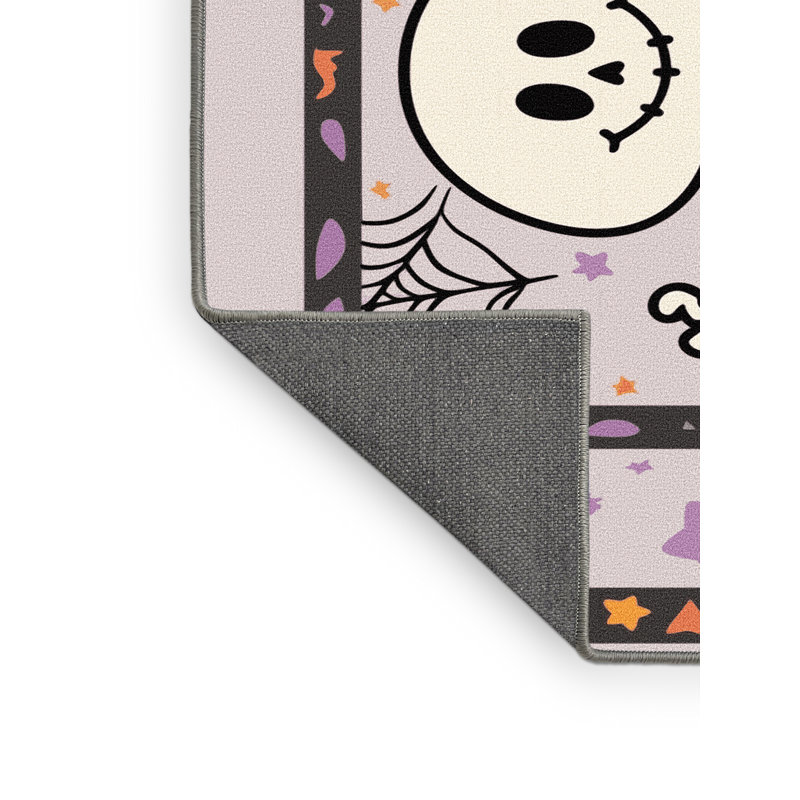 Tapis de vacances d'Halloween The Holiday Aisle®, Rectangulaire 3 pi x 5 pi