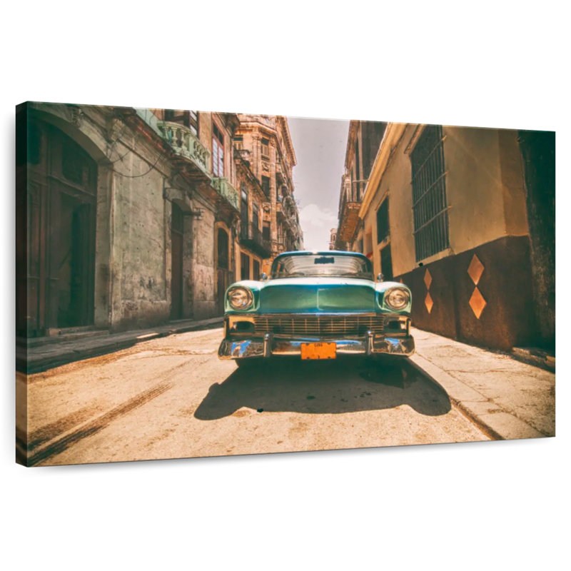 Voiture rétro Mehar Havana Street, H 16 po x l 24 po