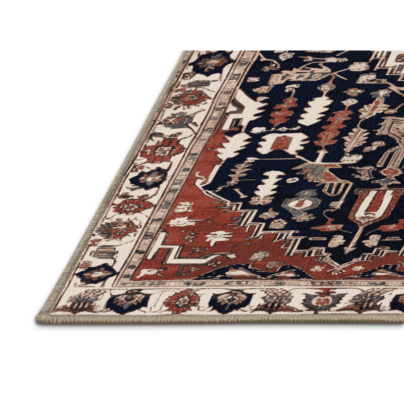 Tapis brun lavable à la machine, Rectangle 6 pi x 9 pi