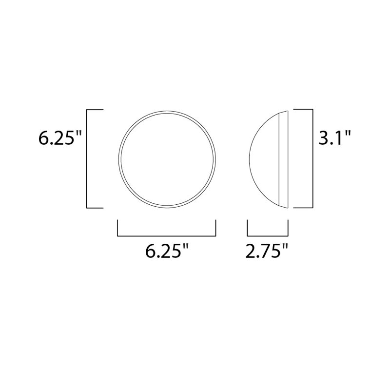 Castanon LED Wall Light, Satin Aluminum