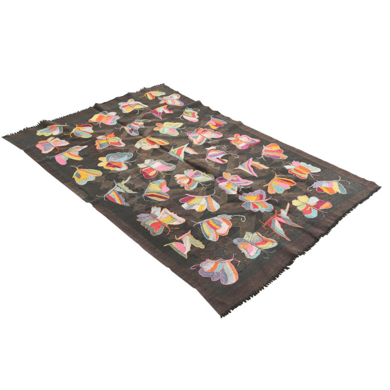 Tapis brun foncé 4 x 6 Perry