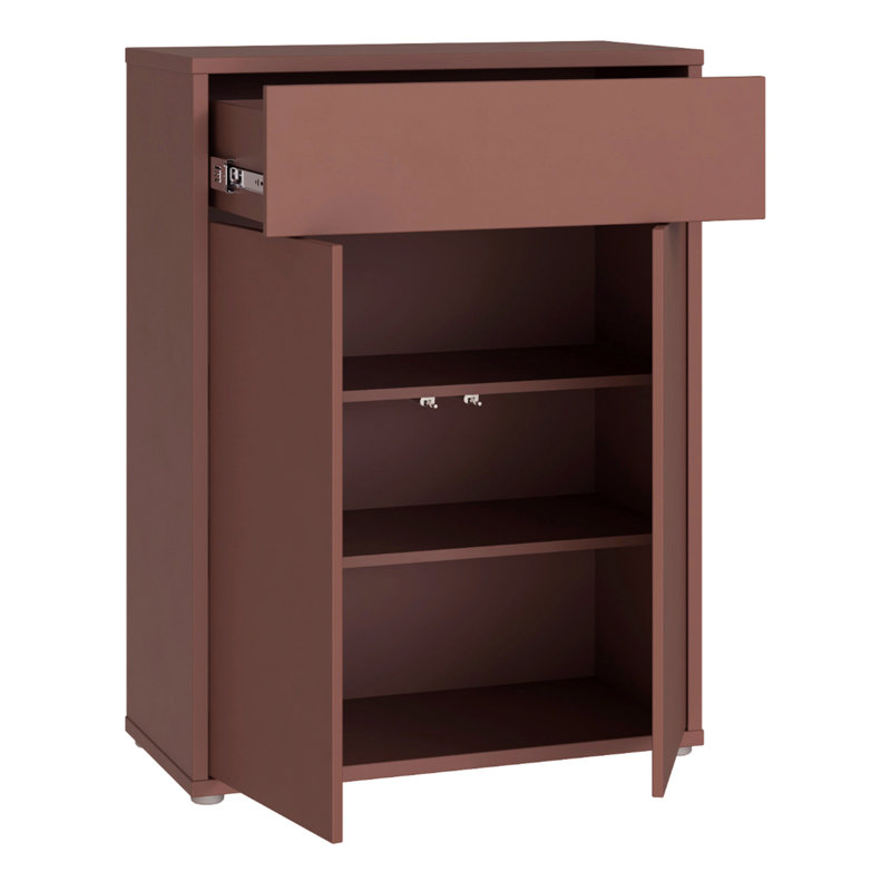Alice Springs 8 Pair Shoe Storage Cabinet, Orange