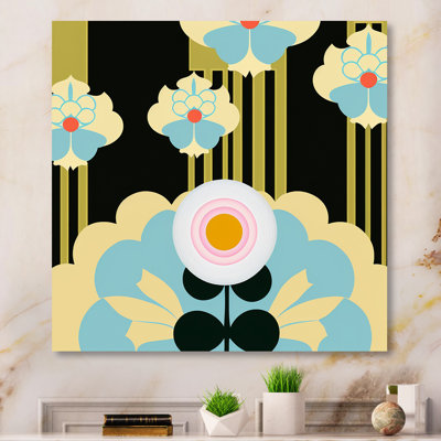 «Abstract Art Noveau Flower I», reproduction sur toile