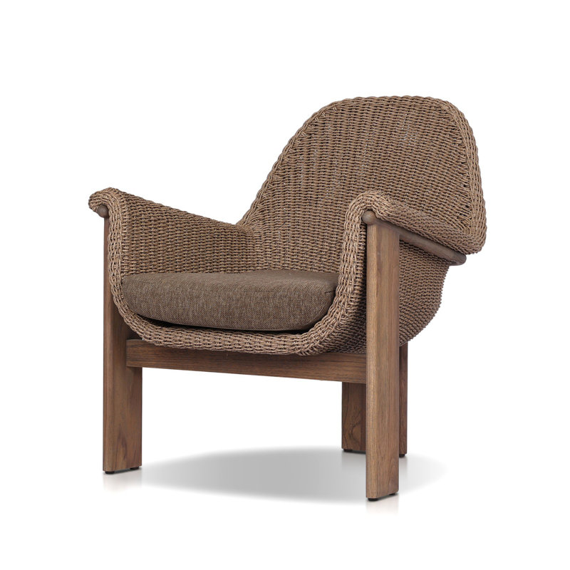 Chaise d'extérieur Daile - Faux jacinthe foncée, Brun