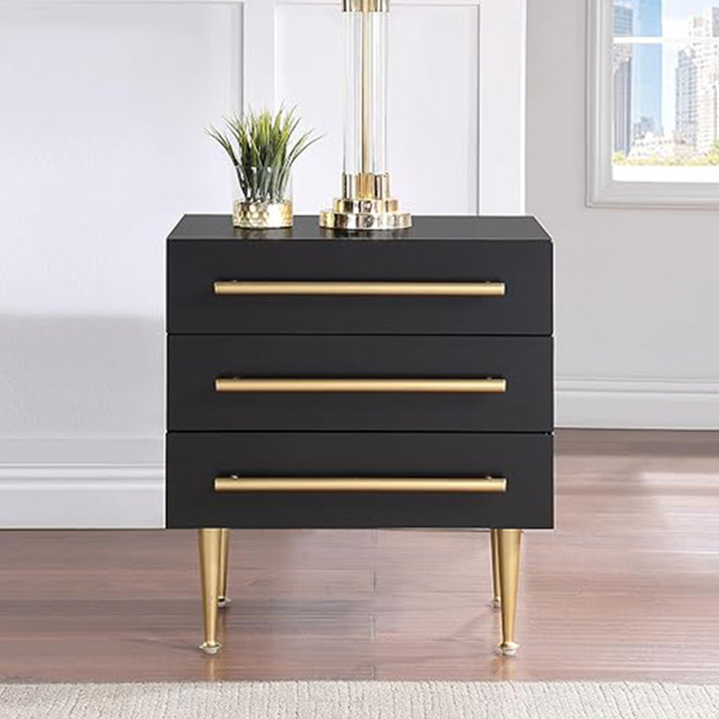 Table de chevet moderne Modern Furniture, Noir