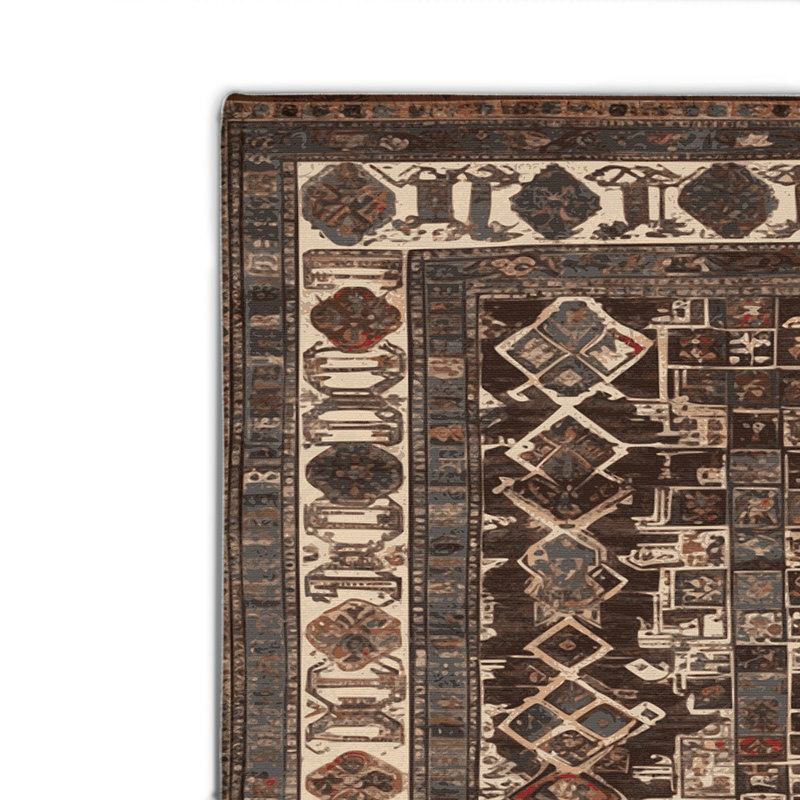 ArtDeco Black Indoor and Outdoor Area Rug, Rectangle 2' x 3'