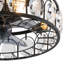 Arenijus 18" Caged Crystal Ceiling Fan with Remote Control and Light Kit Included