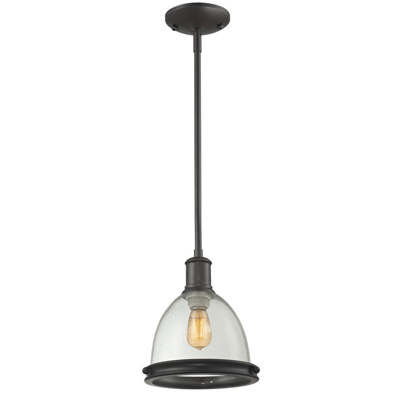 Marquise 1 - Light Single Pendant, 57.25" H x 8" W x 8" D, Brushed Nickel