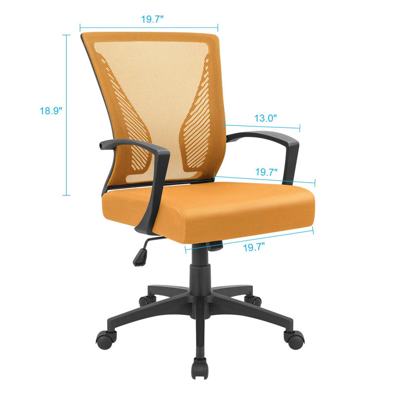 Chair Task Chair, Orange/Black