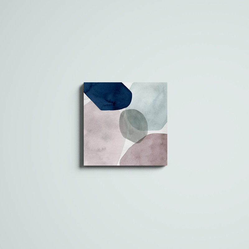 «Stacked Around II», peinture sur toile, H 20 po x l 20 po