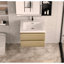 Meuble-lavabo mural 30 po avec lavabo, meuble-lavabo mural moderne avec lavabo en résine et tiroirs-111123673
