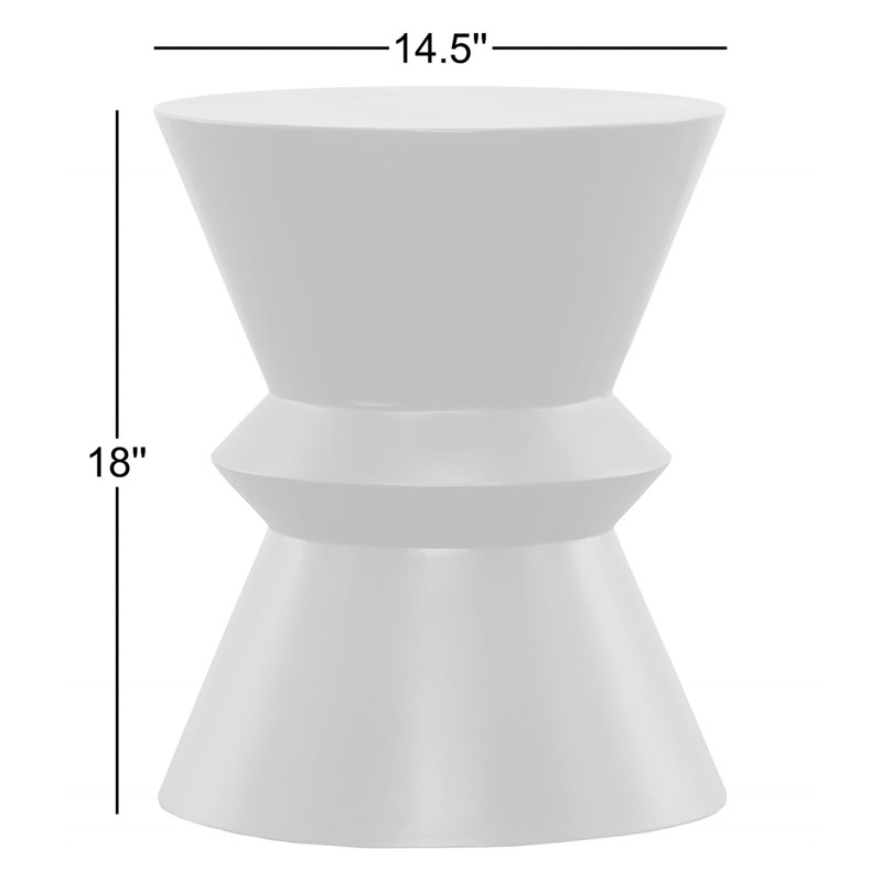 Brynlee Concrete Outdoor Side Table