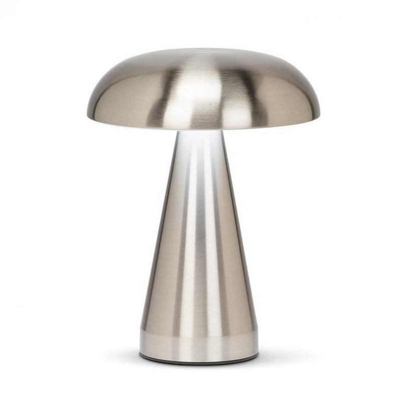 Lampe de bureau en métal Zanasia, Argent