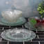 Service de table en verre 12 pièces Gibson Home Millenium Swirl