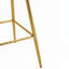 Faux Leather Upholstered Bar Stools Dining Stool with Legs-816461013