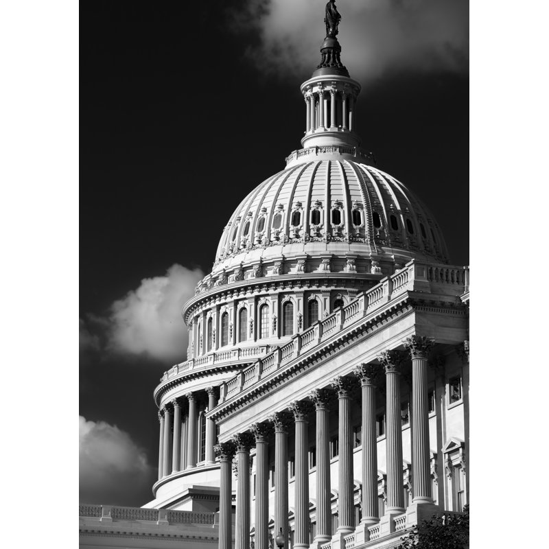 " Capitol III " by Robert Dodge, 21.25" H x 17.25" W, Black Framed Paper