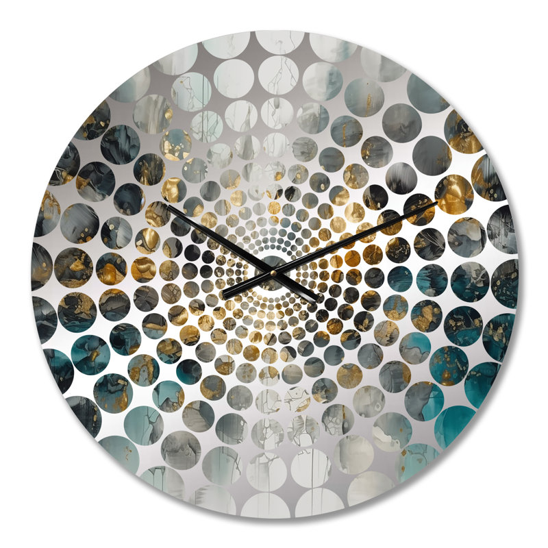 Takaani - Horloge murale abstraite en marbre, Petit