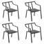 Markoe Stacking Metal Patio Dining Armchair