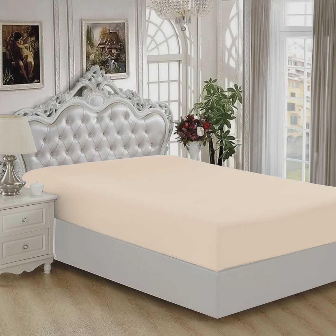 Lieselotte Extra Deep 200 Thread Count 100% Microfiber Brushed Fitted Sheet
