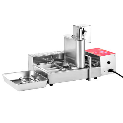 Machine à beignes commerciale commerciale, équipement de fabrication de beignes à 4 rangées, machine à beignets électrique haute puissance 240 pièces / heure, friteuse à friture automatique en acier inoxydable, avec contrôle intelligent