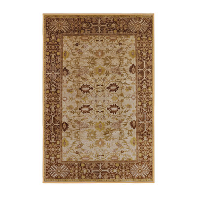 Tapis brun à motif oriental