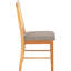 Alyisha 47.5cm H Upholstered Slat Back Side Chair in Brown