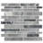 Gris Metro 12 in. x 12 in. Glass Mosaic Wall Tile