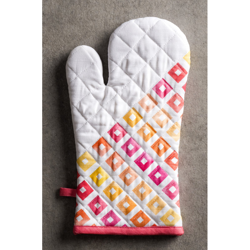 Gant de cuisine + manique 100 % coton Summer Maze Maison d'Hermine - 7,5 po x 13 po et 8 po x 8 po