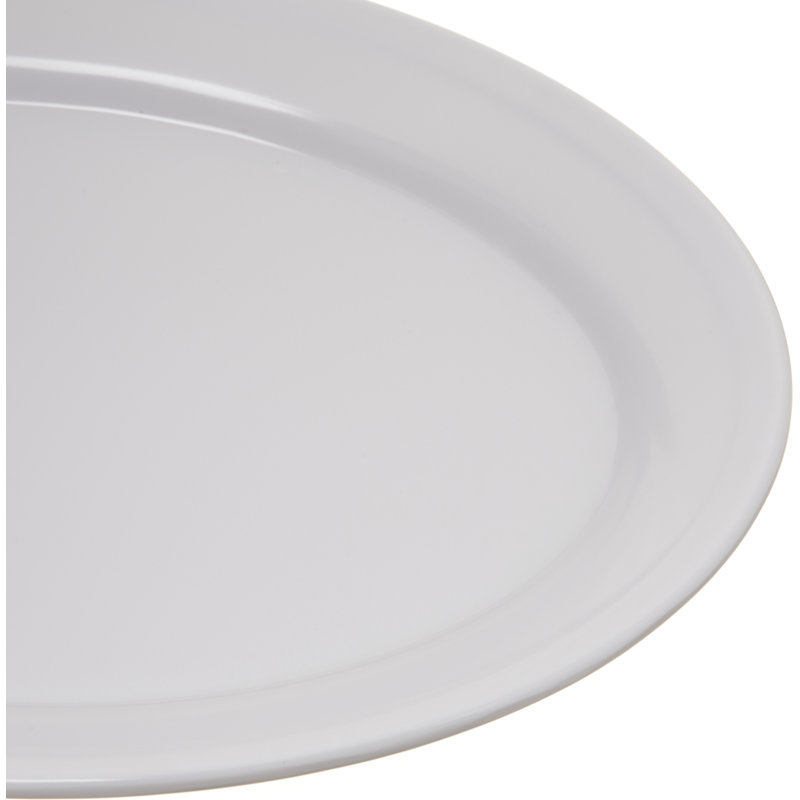 Plateau ovale en mélamine Dallas Ware®, l 8,5 po x l 12 po, Blanc