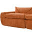 Canapé de 116 po entièrement compressé avec mousse à haute densité, dossier et coussin de siège intégrés, bordure décorative, conception sans pieds sans cadre, aucun assemblage requis, combinaison libre, chenille de particules-129381365