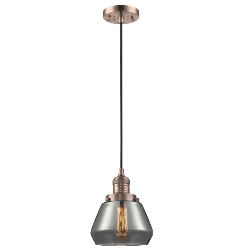 Chill 1 - Light Single Pendant, Antique Copper, Plated Smoked, 128.63" x 7" x 7"