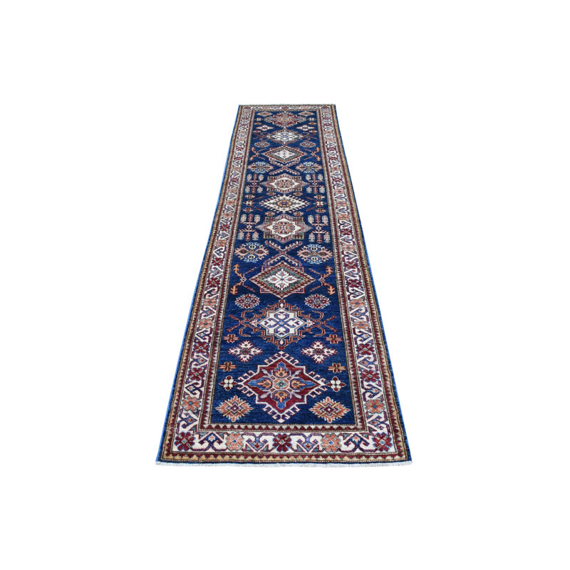 Tapis de couloir super Kazak en laine nouée à la main 2 pi 8 po x 10 pi 5 po Super Kazak 0F37B753607549158335951B61F30748