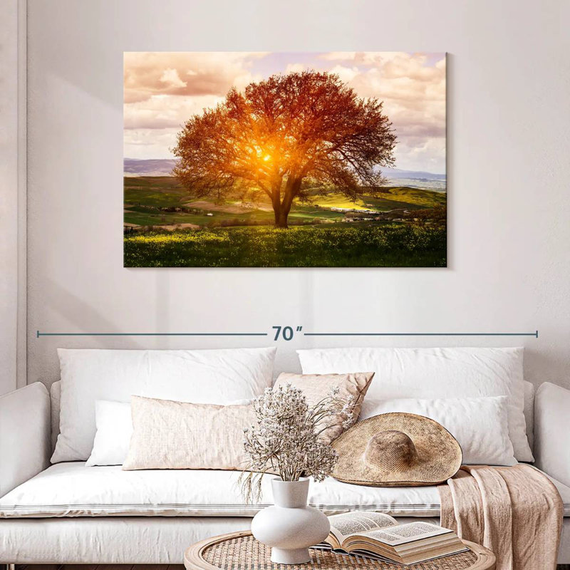 Harnek Sunlit Tuscan Tree, 30" H x 45" W