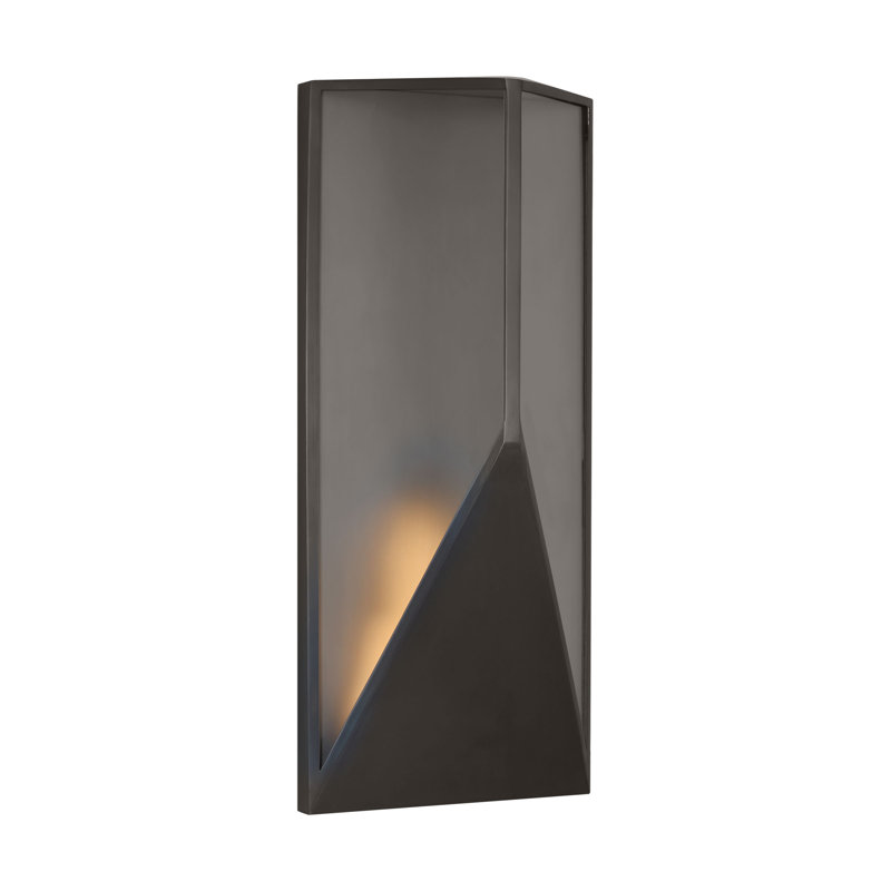 Punto LED Outdoor Wall Lantern, Bronze, 22.2" H x 4.7" W x 10" D