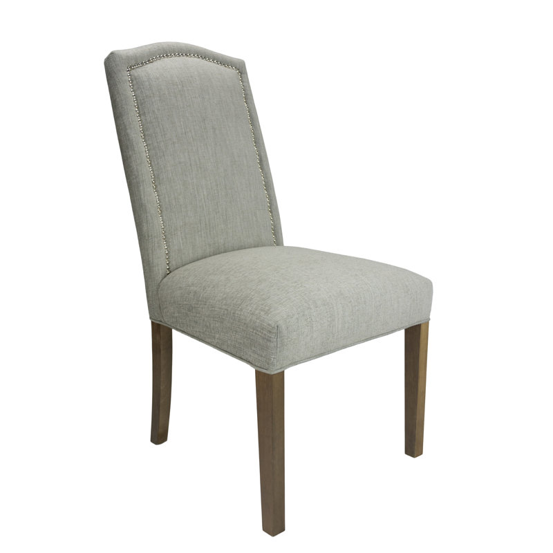 Chalus Hermanson Upholstered Dining Chair, Walnut, Platinum