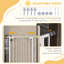 Extra Tall Dog Gate with Cat Door Auto Close for Stairs 74-80 cm Wide