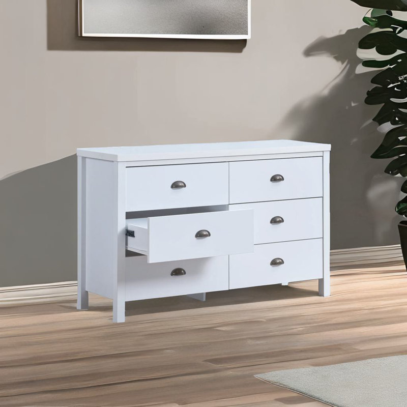 Commode 6 tiroirs avec verrouillage Juny