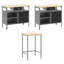 Work Cabinet Set with Drawer with Shelf-1775385229