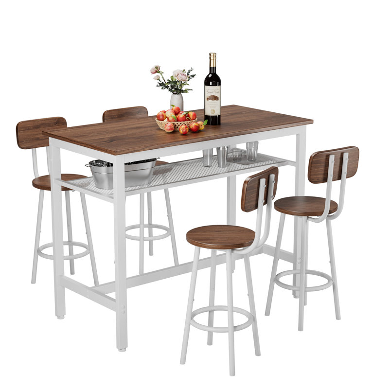 5 Piece Bar Table Set