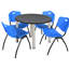 Plateau de table Kee, 4 chaises empilables-1528929530-1562182176-1562182179