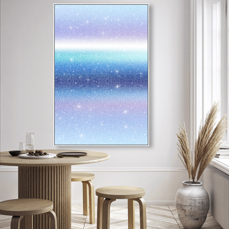 Moonlit Gradient Print by Oliver Gal, 37"H x 25"W, White Floater Frame