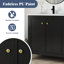 Meuble-lavabo simple autoportant de 54 po avec comptoir en marbre blanc entièrement assemblé 54 po