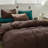 Solid Color Comforter Dark Color 3 PCs Bedding Set Deep Color Bed Comforter Set-115667189-115922240