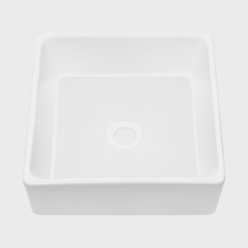 Go Peak Track 15'' Ceramic Rectangular Bathroom Sink